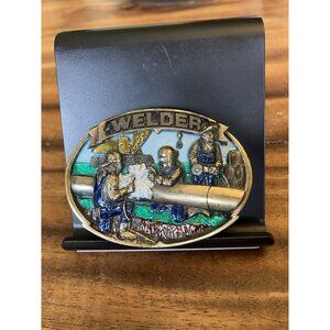 The Great American Buckle Co Belt Buckle "Welder" 1986 USA